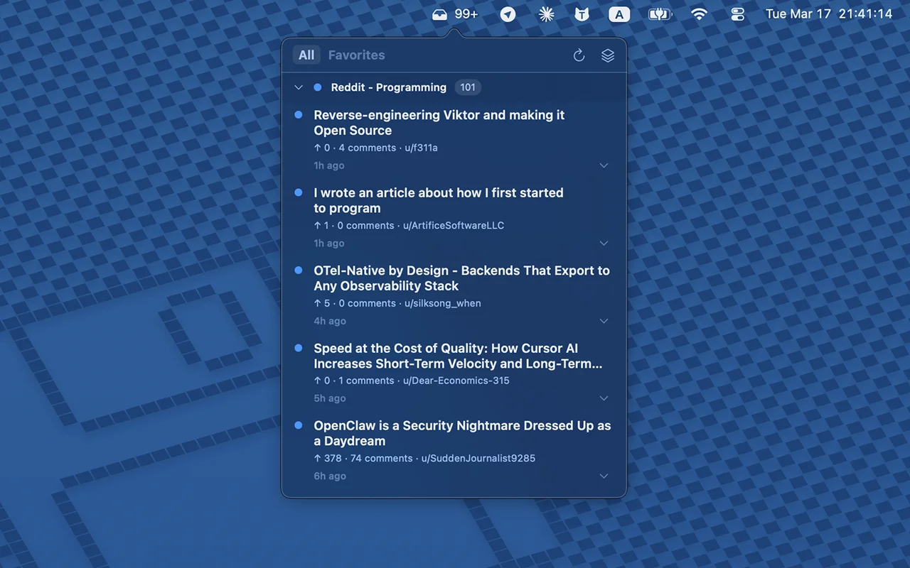 Glanceway app screenshot